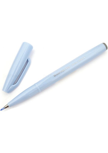 Fude Touch Brush Sign Pen Fırça Uçlu Kalem Gray Blue