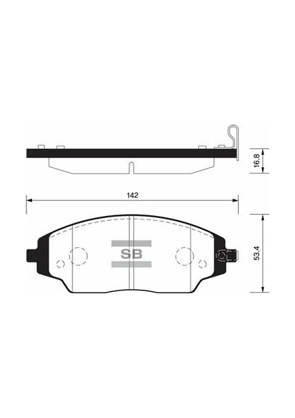 Ön Fren Balata Chevrolet Aveo 1.2l 1.4l 11- 14 Jant