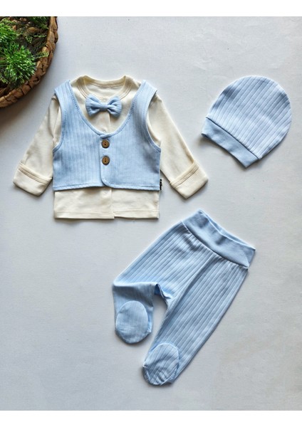 %100 Pamuklu 0-3 Ay Yenidoğan Bebek Hastane Çıkışı 3lü Set fiyatları