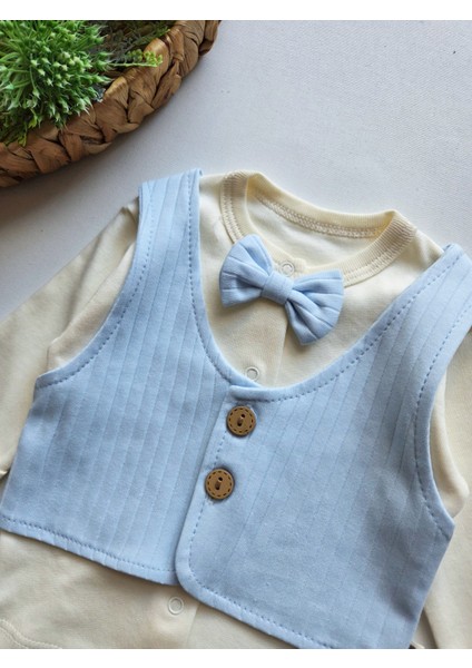 %100 Pamuklu 0-3 Ay Yenidoğan Bebek Hastane Çıkışı 3lü Set modelleri