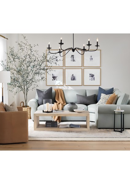 Klasik Siyah 6 Kollu Şamdan Avize modelleri