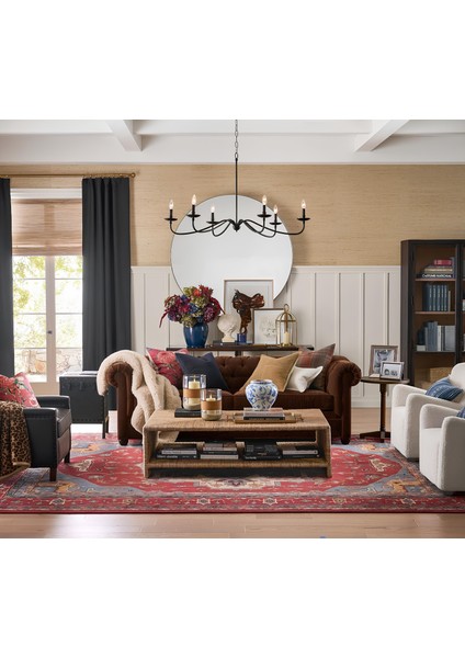 Klasik Siyah 6 Kollu Şamdan Avize indirimleri