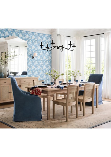 Klasik Siyah 6 Kollu Şamdan Avize