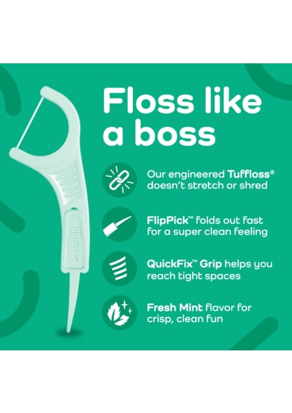 Happy Mouth Happy Life Micro Line Fits Tight Teeth Fresh Mint 300 Floss Picks fiyatları