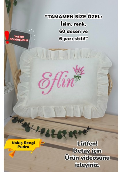 Müslin Yeni Doğan 4katlı Organik %100PAMUK Kişiye Özgü Nakışlı Hastane Çıkış Seti (Lavanta Modeli)