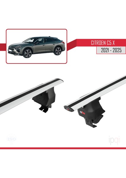 Citroen C5 x (E43) 2021 ve Sonrası ile Uyumlu Ace-4 Ara Atkı Tavan Barı Gri 2 Adet fırsatları