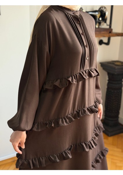 Fırfırlı Salaş Elbise 5067