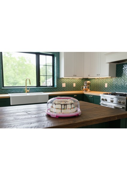 Kilitli Kapaklı Kek ve Pasta Fanusu 34 cm Büyük Boy – 7 Litre | Taşınabilir, Bpa Free, Bulaşık Makinesine Uygun fiyatları