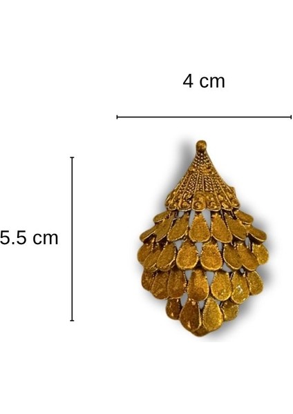 Kirpi Figürlü Koyu Altın Sarı Metal Broş fırsatları
