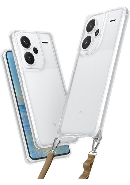 Xiaomi Redmi Note 13 Pro Plus 5g Kılıf Airbagli Takılabilir Askı Aparatlı Snap Silikon Kapak