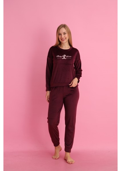 Fransız Kadifesi Kadın Pijama Takımı – Always Forever Modeli