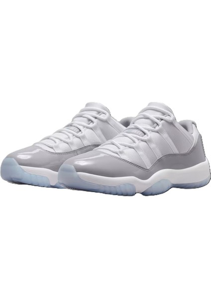 Air Jordan 11 Retro Low Unisex Leather Sneaker Hakiki Deri Unisex Günlük Spor Ayakkabı Beyaz Gri modelleri