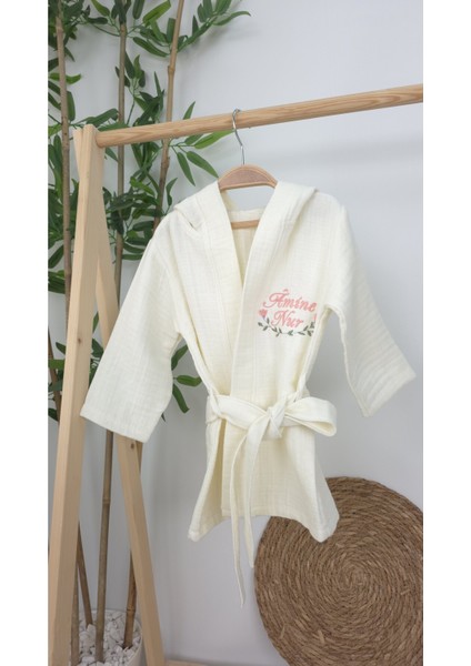 Müslin Yeni Doğan 4katlı Organik %100PAMUK Kişiye Özgü Nakışlı Hastane Çıkış Seti (Çiçek Model-2) fiyatları