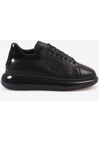 Hakiki Deri Erkek Siyah Spor & Sneaker Ayakkabı B1