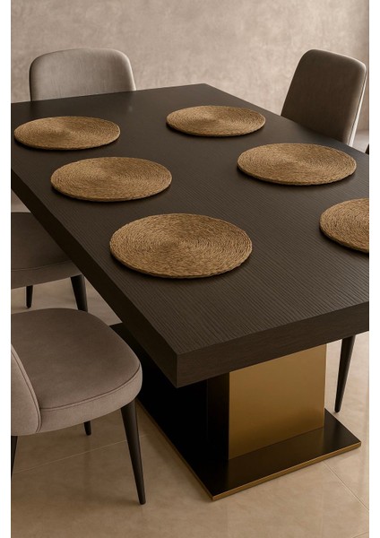 Yeni Lüks Hasır Supla Seti 6 Lı