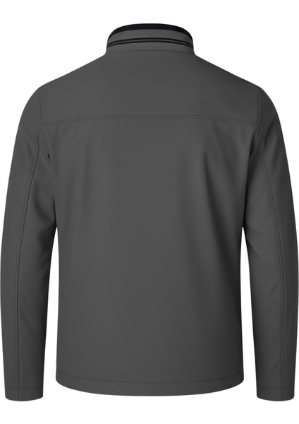 Erkek Gri Pamuk Polyester Karışımlı Su Itici Içi Kürklü Kaban – Rüzgar Geçirmez, Hafif ve dayanıklı indirimleri