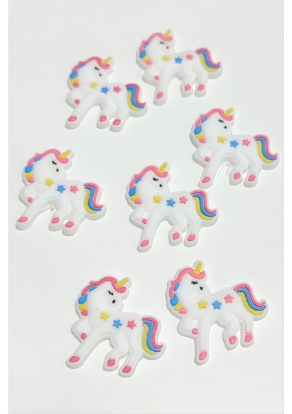 Wizard Uncrn Silikonlu Figür 1 Adet-Beyaz