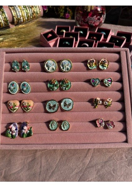 Vip Mineli Sanat Küpe modelleri