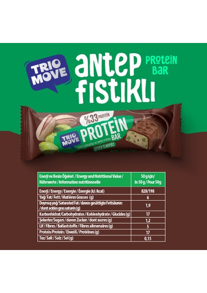 Çikolata Kaplamalı Protein Bar 4'lü Karışık Tanışma Paketi 50 gr X4 Adet (Paket 5)