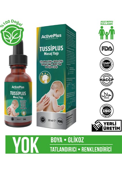 Tussiplus Masa Yağı 30 ml