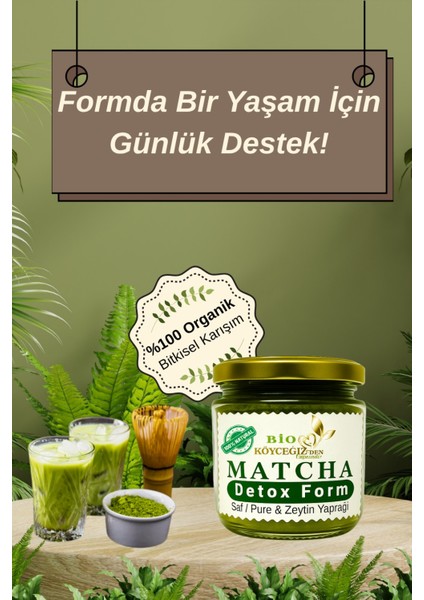 %100 Doğal Matcha & Zeytin Yaprağı Karışımı | Detox Form - Kıloverme Ve Zayiflamaya Yardımcı