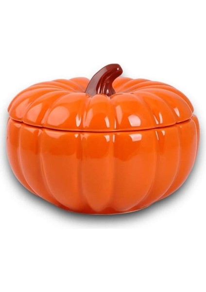 Porselen Kavanoz Bal Kabağı Turuncu