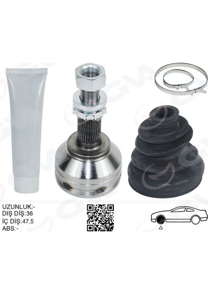 4499900K - Aks Kafası Dış Sağ - Sol Qashqaı J10 Kasa 1.5 Dcı - 1.6 Benz. 07-13