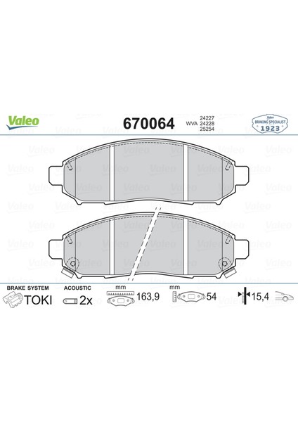 Ön Balata Nıssan Navara 2.5dcı 3.5 05 10 Pathfınder 2.5dcı 4.0 05 10 41060EB325