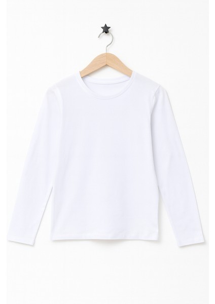 Erkek Çocuk Bisiklet Yaka Düz Uzun Kollu Tişört fiyatları