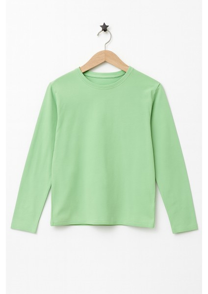 Erkek Çocuk Bisiklet Yaka Düz Uzun Kollu Tişört fırsatları