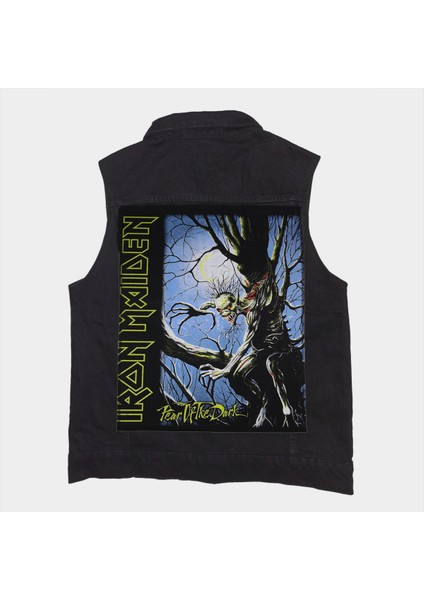 Iron Maiden Fear Of The Dark Siyah Kot Yelek