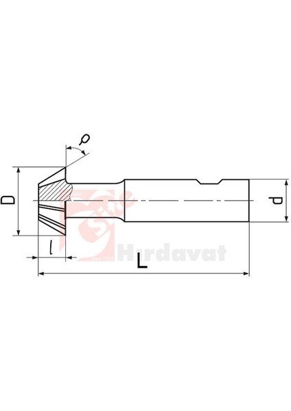 Zps-Fn Kırlangıç Freze 20MM 60° Dın 1833 B Form fiyatları