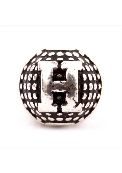 Ds-Derin 8 mm Metal Harf Metal Tesbih Harfi -H