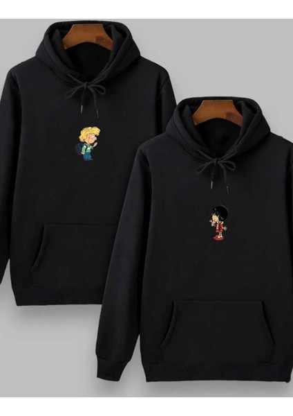 Sevgililer Günü Couple Çift Cedric-Chen Baskılı Beyaz Sweatshirt Sevgili Kombini