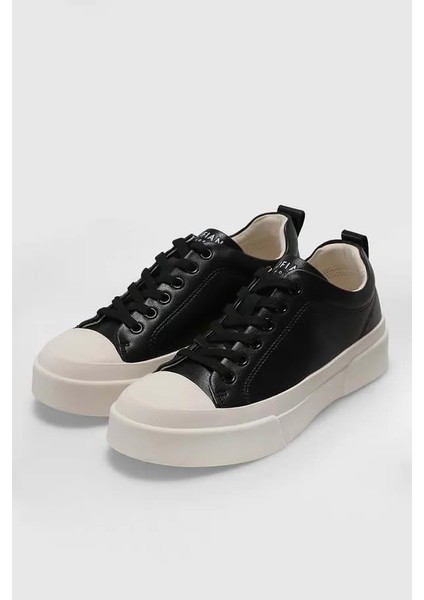 Mia Siyah Hakiki Deri Kadın Sneaker Ayakkabı 121230038 modelleri