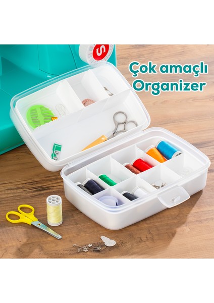 1192 Premium 12 Bölmeli Çok Amaçlı Organizer Saklama Kabı