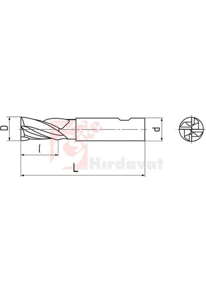 Zps-Fn Kısa Parmak Freze 25MM Dın 844 fiyatları