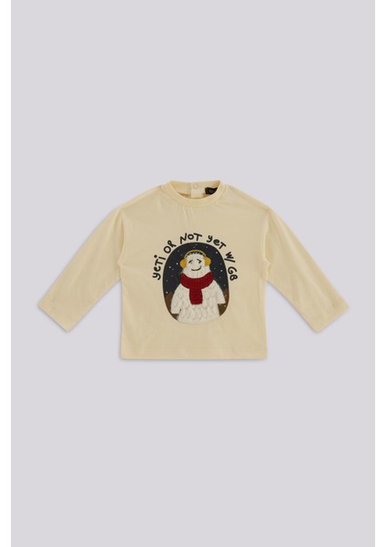 Bg Store Erkek Bebek Ekru Tshirt