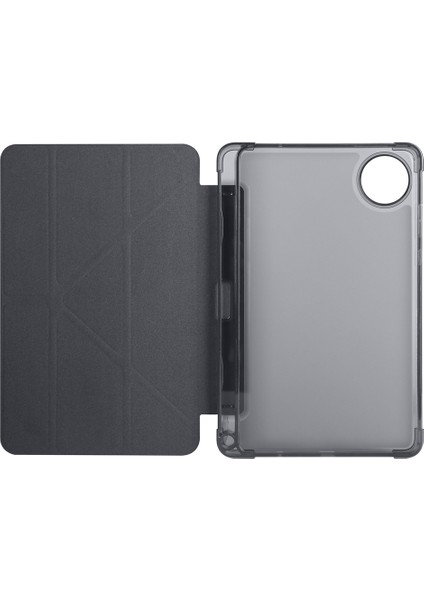 Xiaomi Redmi Pad Se 8.7 Uyumlu Tri Folding Kalem Bölmeli Standlı Kılıf Siyah modelleri