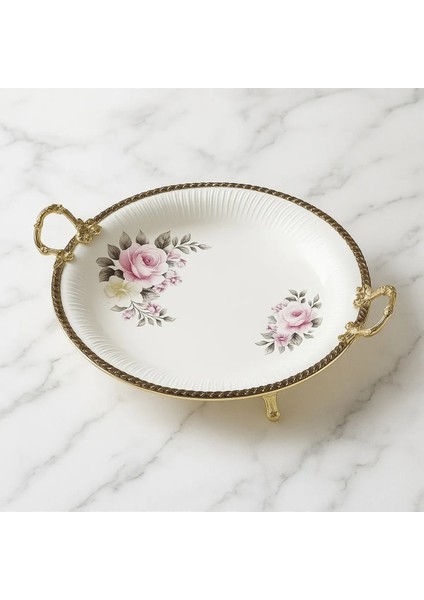 3 Ayaklı Seramik Varaklı Sunum Kasesi 37X20 fiyatları