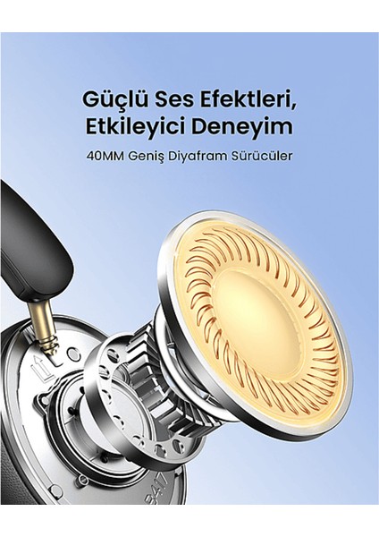 Hitune Max2 Yapay Zeka Destekli Gürültü Engelleyici Kablosuz Kulak Üstü Kulaklık Siyah modelleri