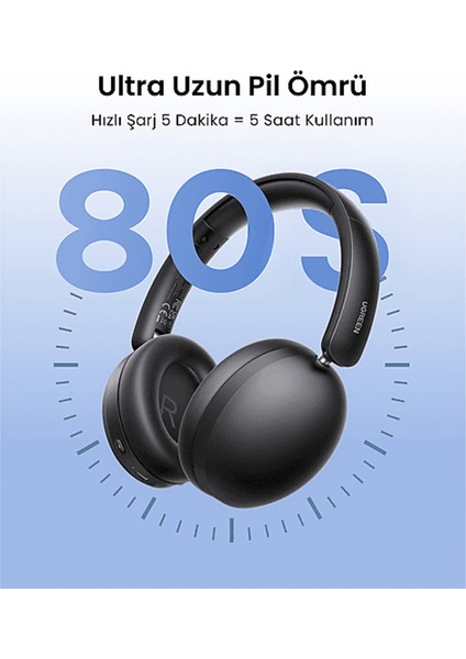 Hitune Max2 Yapay Zeka Destekli Gürültü Engelleyici Kablosuz Kulak Üstü Kulaklık Siyah fırsatları