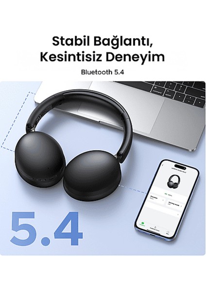 Hitune Max2 Yapay Zeka Destekli Gürültü Engelleyici Kablosuz Kulak Üstü Kulaklık Siyah indirimleri