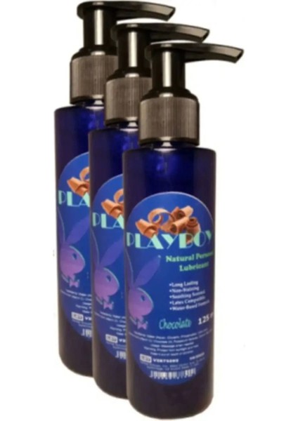 Chocolate Flavor Natural Personal Lubricant 125ML Çikolata Aromalı Kayganlaştırıcı x 3 Adet