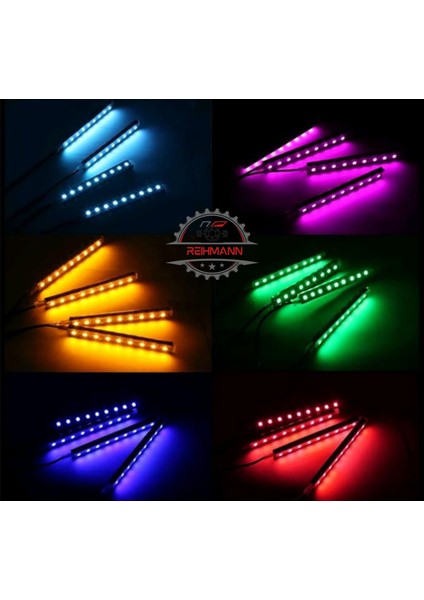 Volkswagen Polo 6r 2009-2010-2011-2012-2013-2014-2015-2016-2017 Ayak Altı LED 12 Ledli Lamba Sese Duyarlı LED Müziğe Duyarlı LED fırsatları