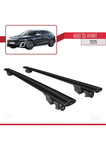 Audi S5 Avant 2024 ve Sonrası ile Uyumlu Hook Model Ara Atkı Tavan Barı Siyah 2 Adet fırsatları