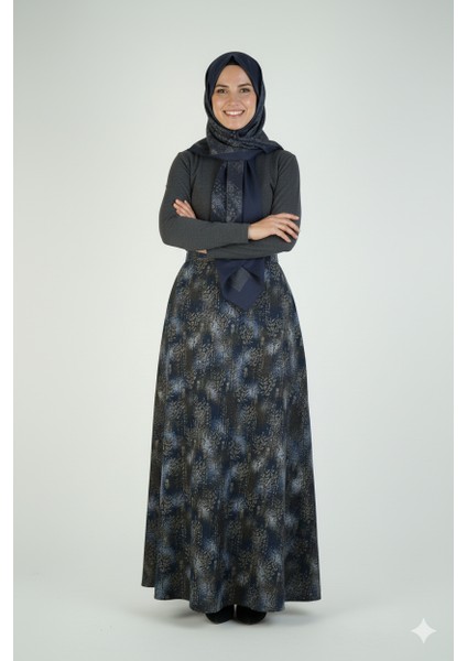 Kadın Anne Çan Etek Soft Dokulu Iç Göstermez Zahmetsiz Desenli Dökümlü Tam Kalıp fiyatları