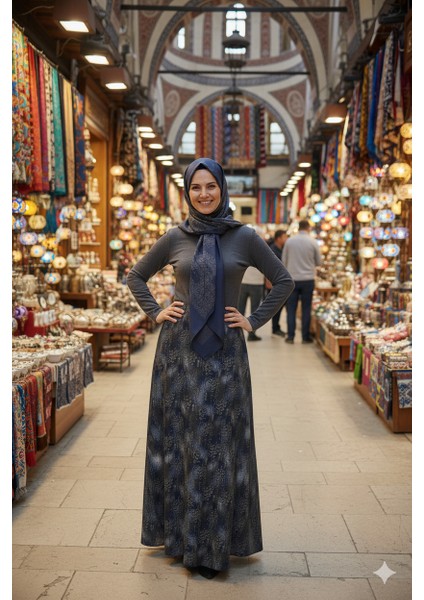 Kadın Anne Çan Etek Soft Dokulu Iç Göstermez Zahmetsiz Desenli Dökümlü Tam Kalıp indirimleri