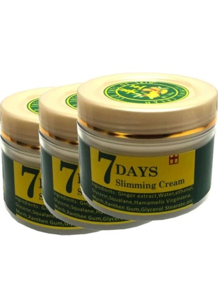 7 Days Ginger 3lü Adet Miracle Slimming Cream Kremi 100 ml