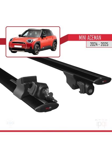 Mini Aceman Se 2024-2025 Arası ile Uyumlu Hook Model Ara Atkı Tavan Barı Siyah 2 Adet indirimleri